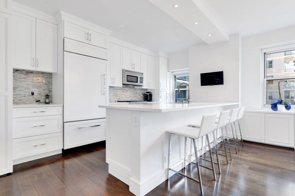 Crisp and clean white kitchens