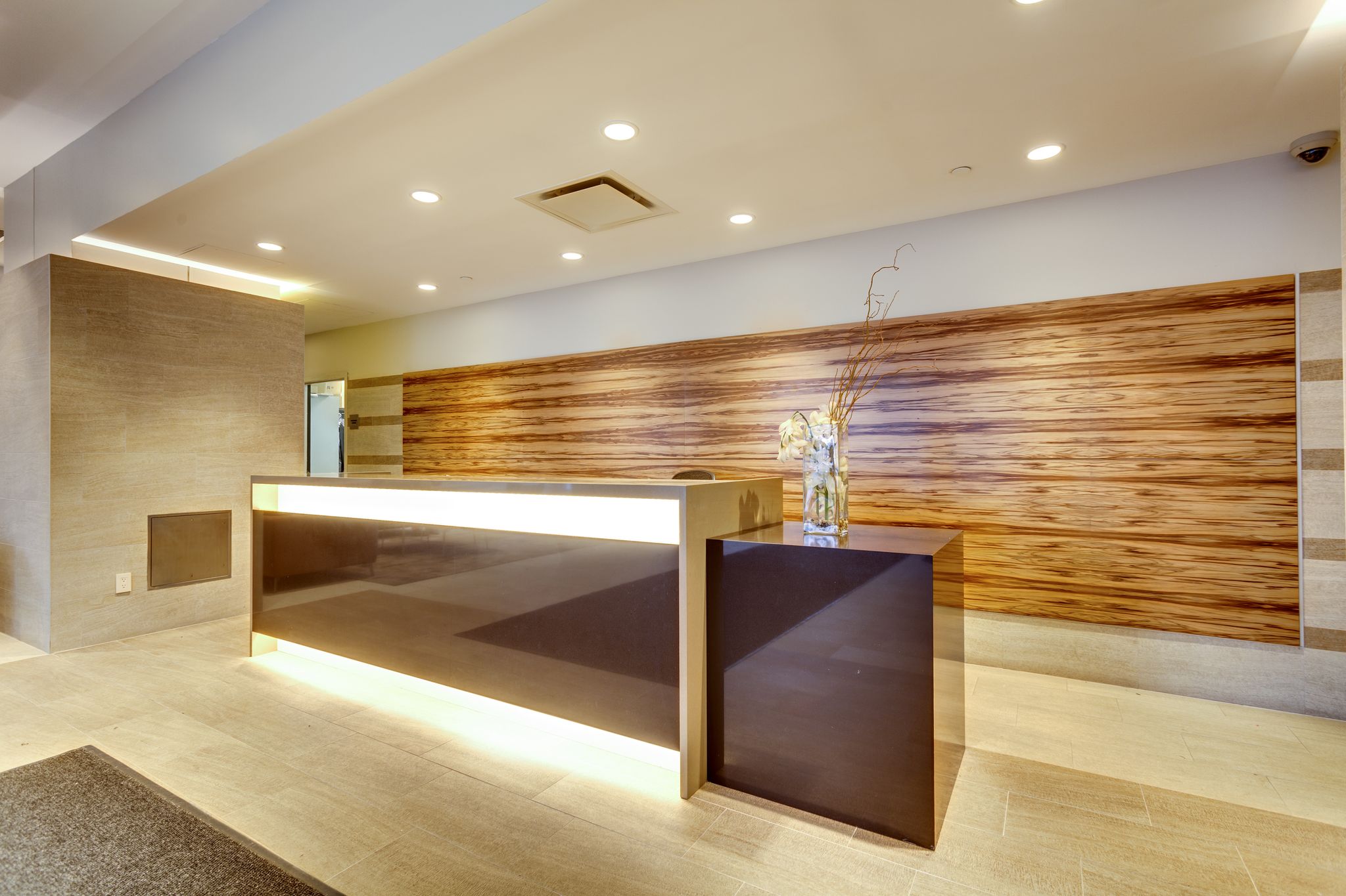 Residential building grand entrance