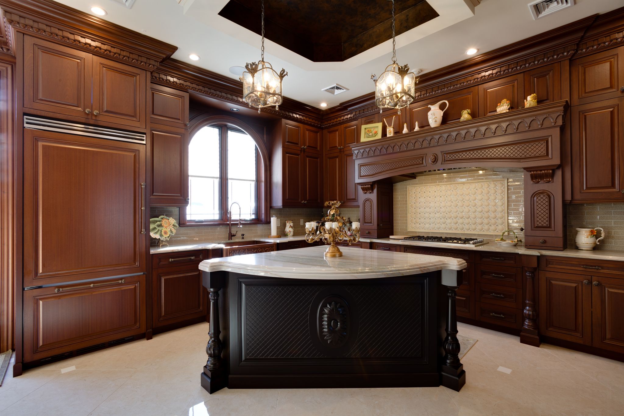 Beechurst Kitchen with Custom Carvings